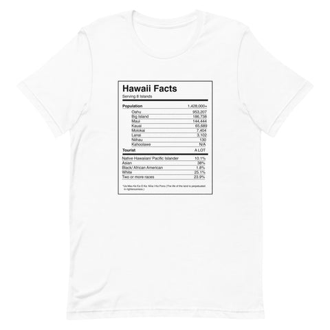 Hawaii Facts T-shirt