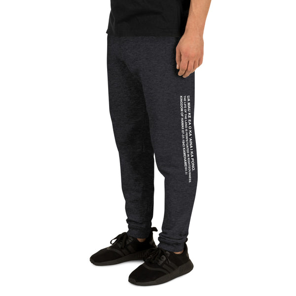 Hawaii State Motto Vertical Joggers (Unisex)