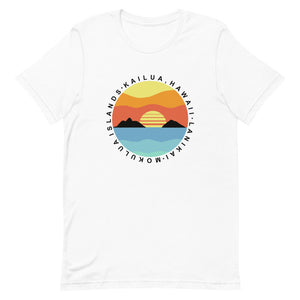 Lanikai Mokulua Islands Circle Graphic T-shirt (Unisex)