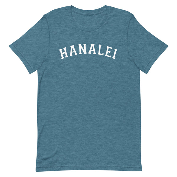 Hanalei Collegiate Font T-shirt (Unisex)