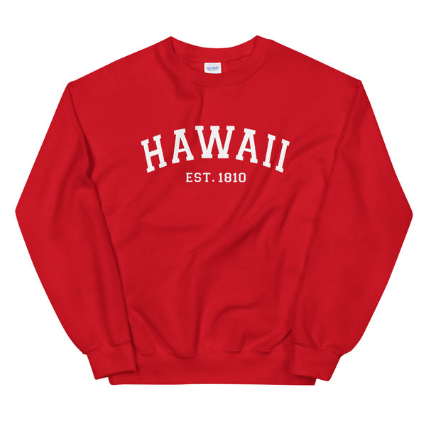 Hawaii Est. 1810 Collegiate Sweatshirt (Unisex)
