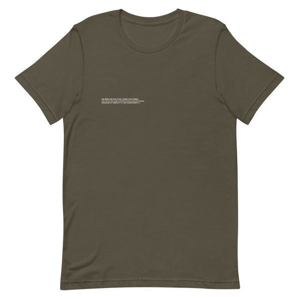 Horizontal Hawaii Motto T-Shirt (Unisex)